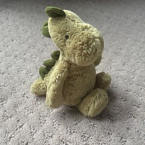 Jellycat Green and Tan Dinosaur Stuffed Animal